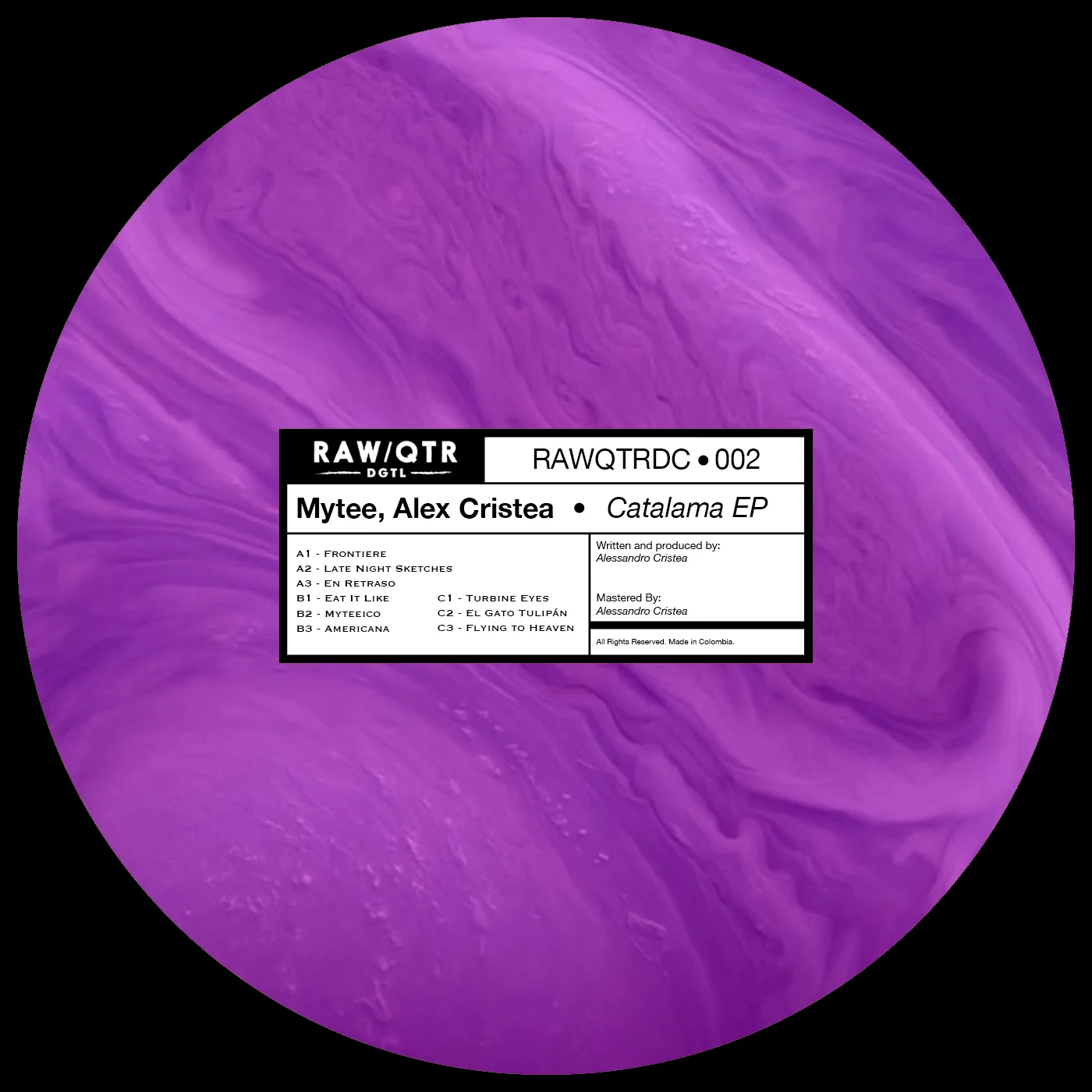 Catalama — Raw Quarter DGTL release cover